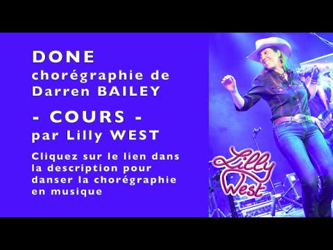 [COURS] DONE de Darren BAILEY, enseignée par Lilly WEST