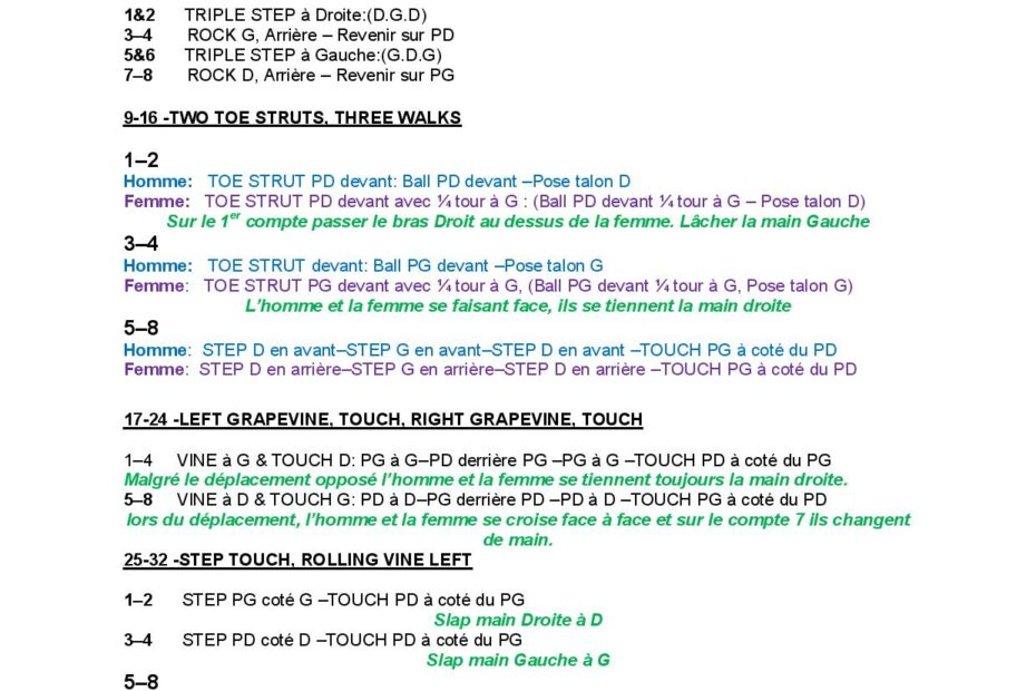 Linedance Stepsheet : Lover Please Come back